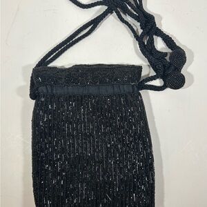 Elegant Black Drawstring Bag